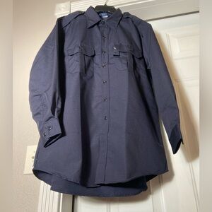 Propper~NWT~Men’s~Tactical Shirt~Ripstop~Long Sleeve~Navy Blue~Size S/L & L/L